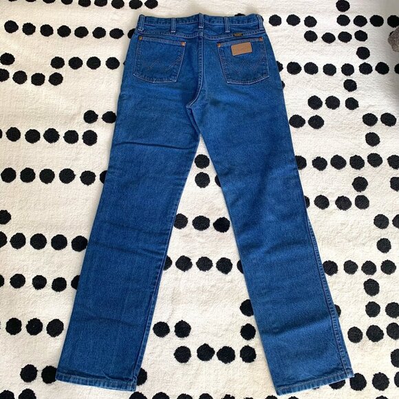 Wrangler Vintage Cowboy Cut Jeans Slim Fit Bootcut Denim - Picture 1 of 13
